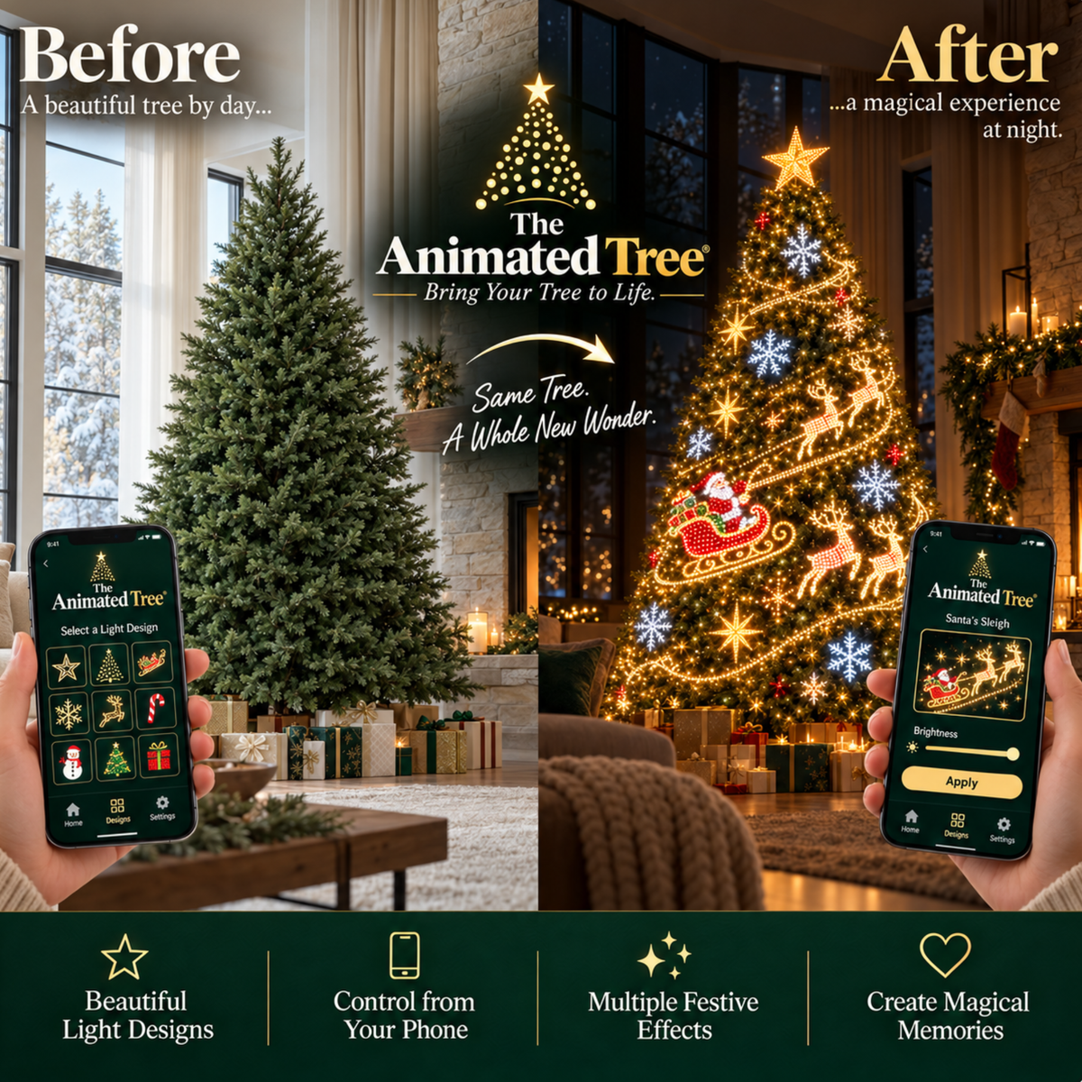 Smart Animated Christmas Tree Lights